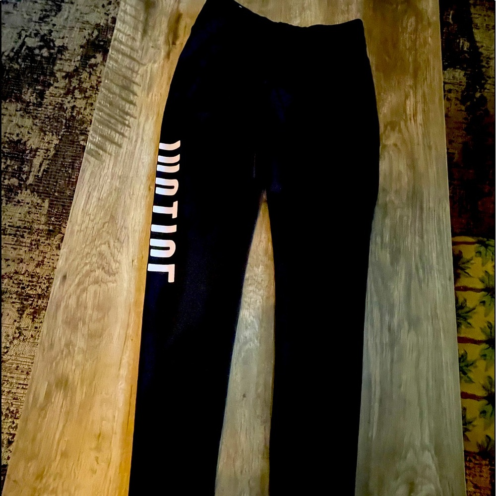 JUSTICE like new girls leggings size 12 black